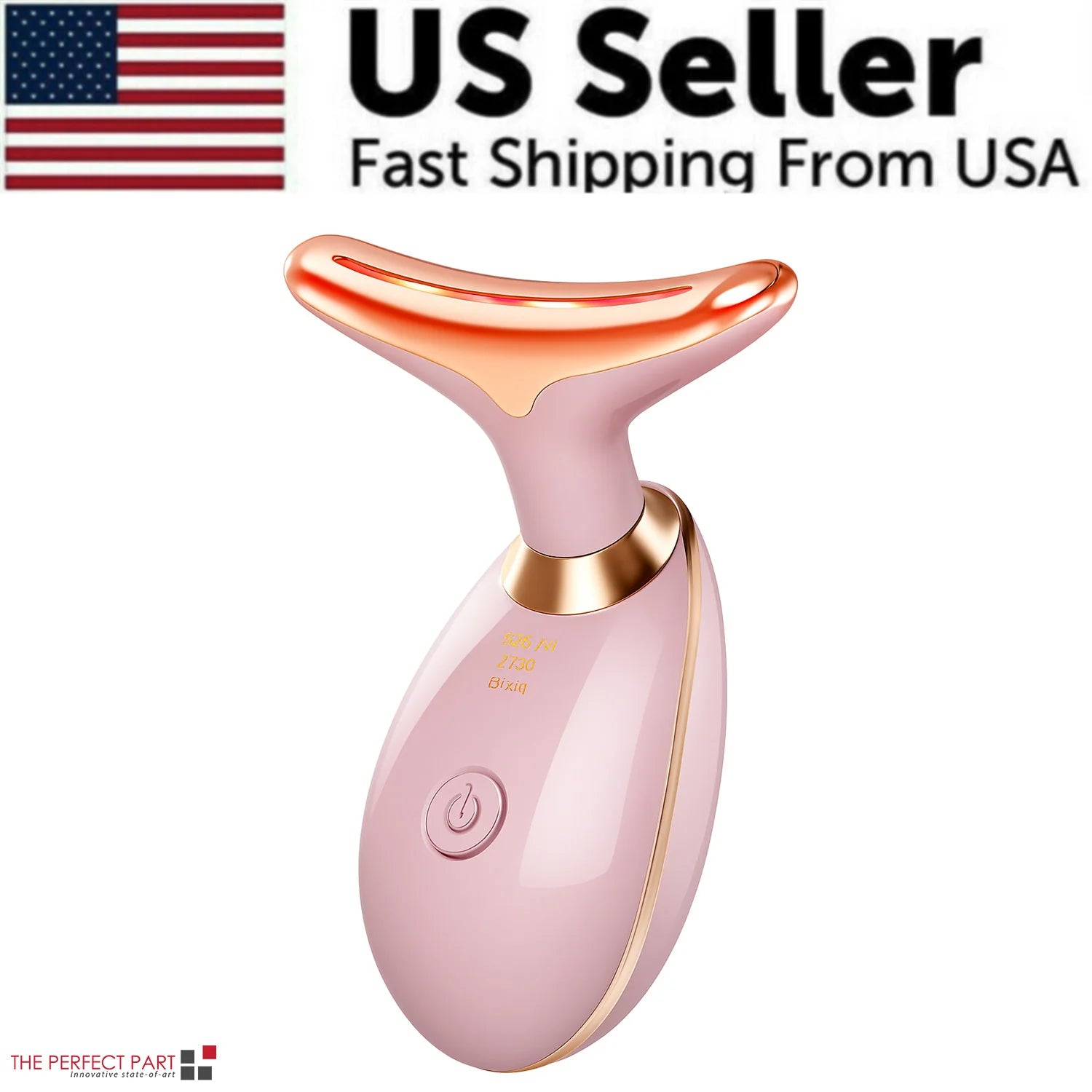 Neck Face Lifting Massager Skin Tighten Device LED anti Wrinkle Double Chin US