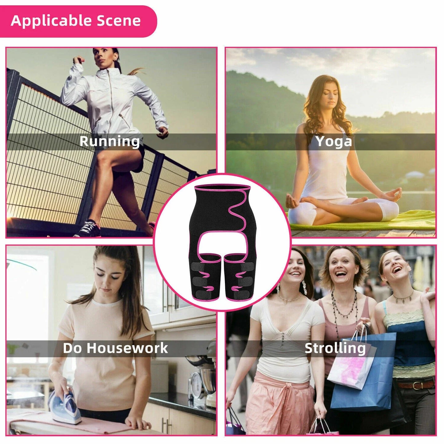 Waist Trainer 3-In-1 Thigh Slimming Body Shaper Trimmer Butt Lifter Shapewear